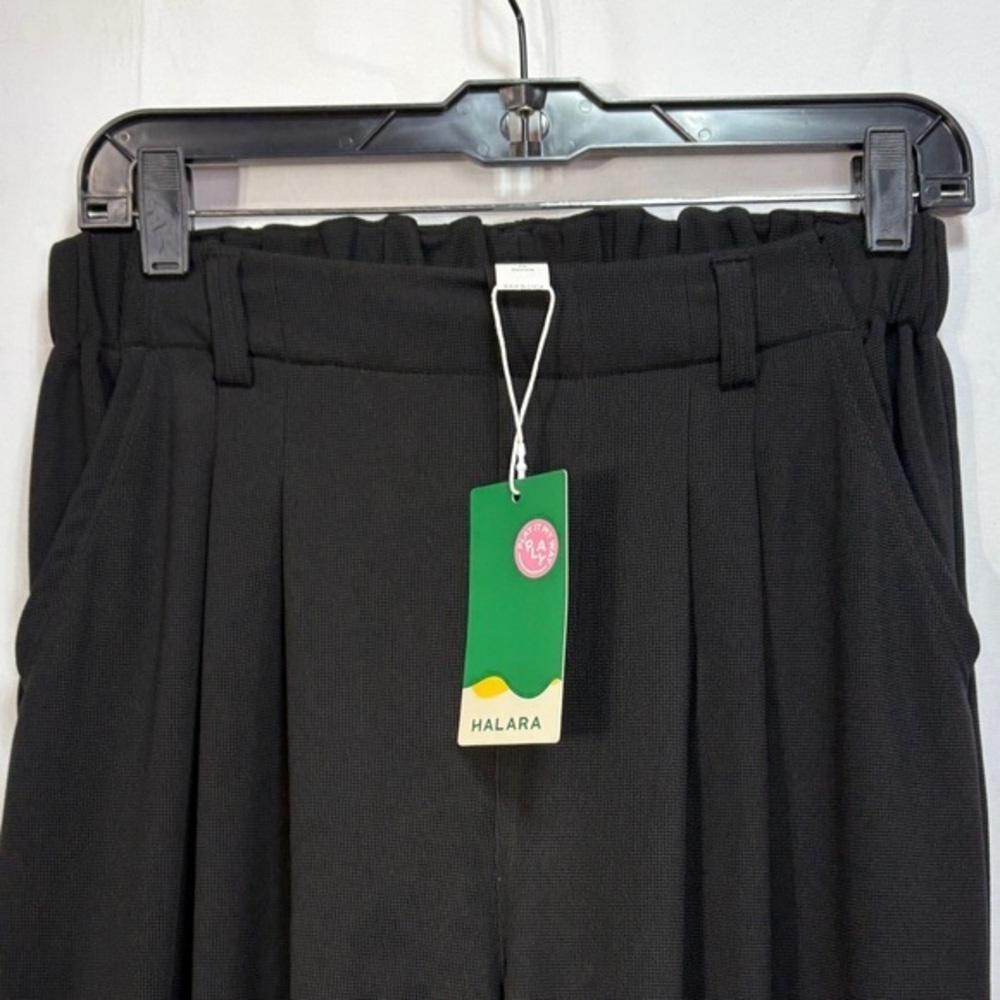 🌽 nwt HALARA pleated Wide Leg trousers: